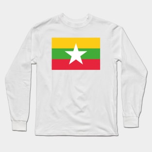 Flag of Myanmar Long Sleeve T-Shirt